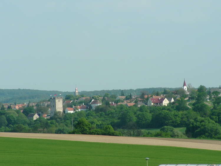 The view of Nagyvázsony from the fields