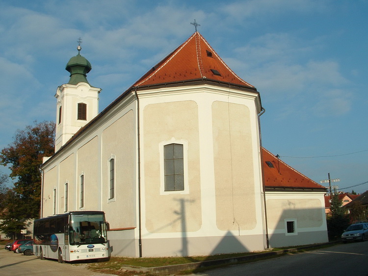 The Roman catholic church of Városlőd village
