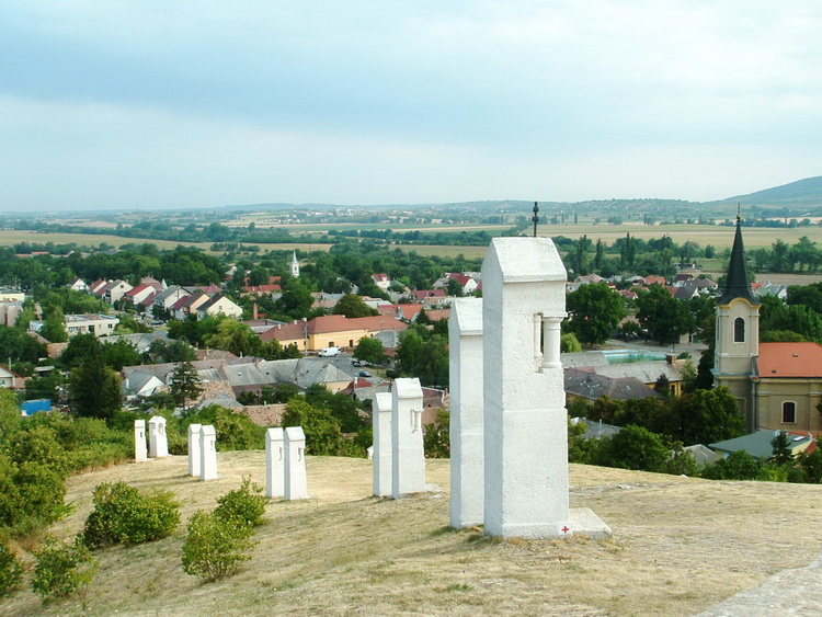 The panorama of Bodajk taken from the Calvary Hill