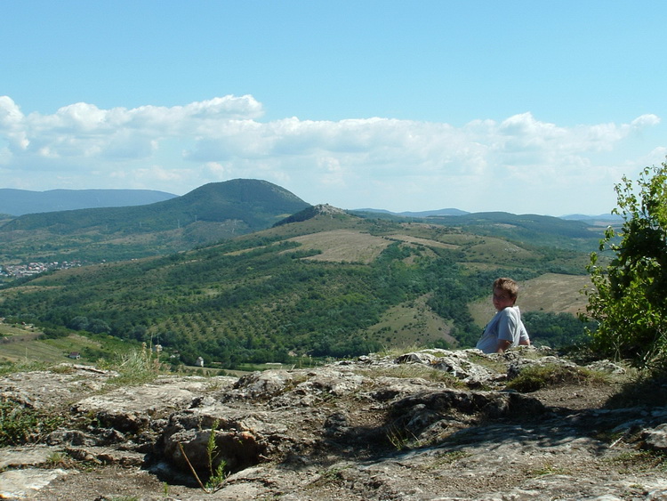 View from the rocky peak of Kőszikla Hill