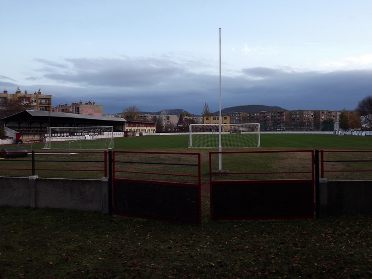 The old football pitch of the town