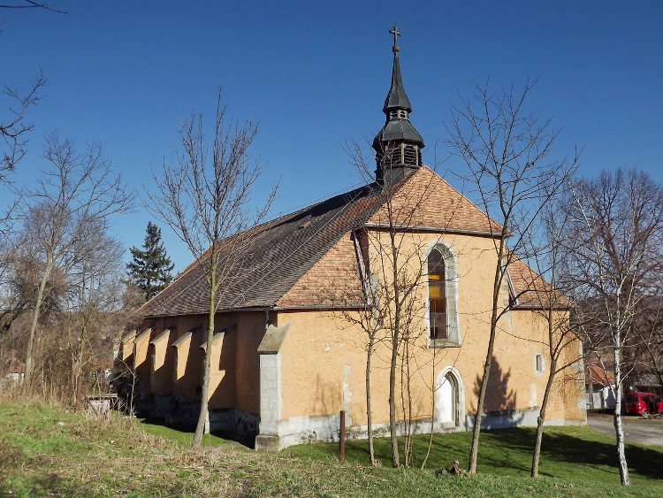 The gothic church of Mátraverebély village