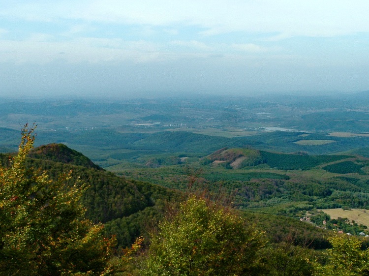 View towards the Cserhát Hills from the tower
