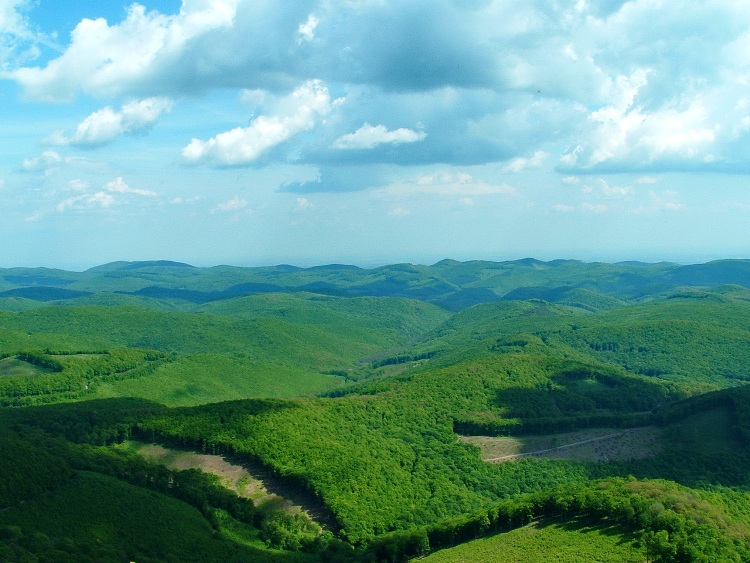 Panorama from the top of Tar-kő Mountain