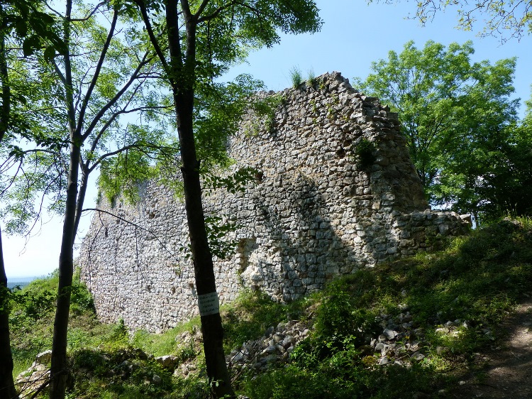 Among the ruined walls of Szádvár fortress
