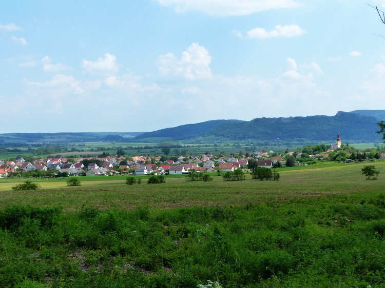 The view of Bódvaszilas village and the Bódva Valley