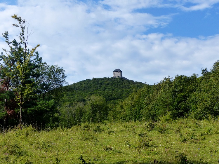The view of the castle from the meadow