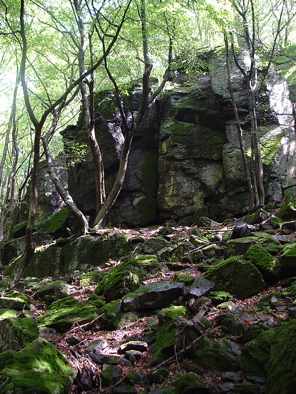 A Pengő-kő sziklái