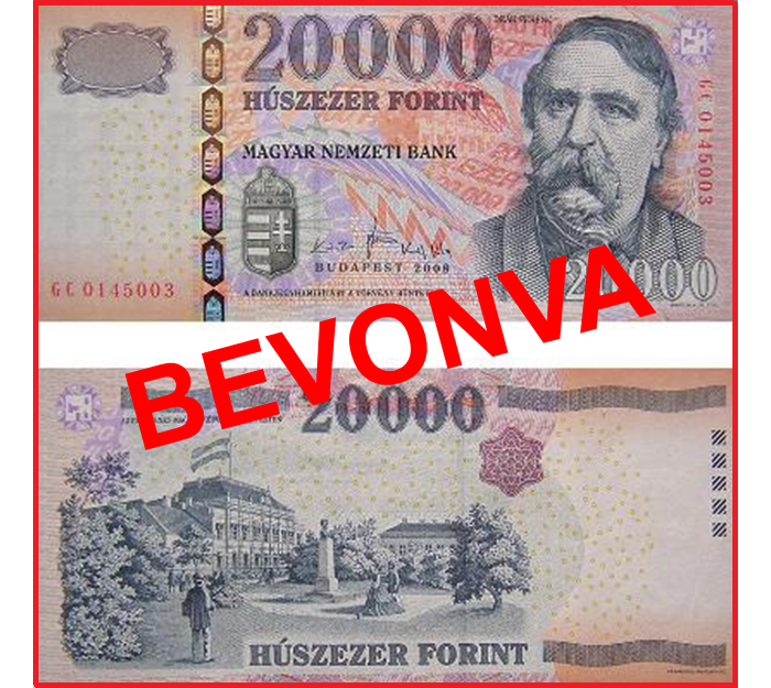 The old 20000 HUF banknote