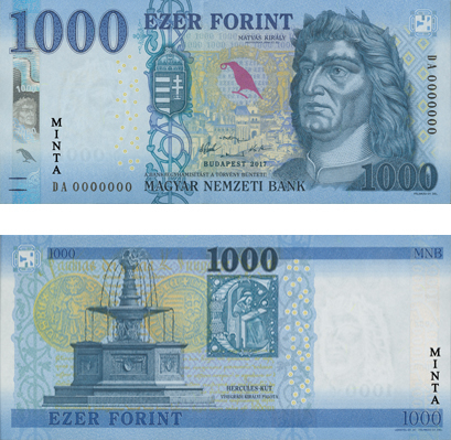 The new 1000 HUF banknote