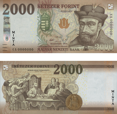The new 2000 HUF banknote