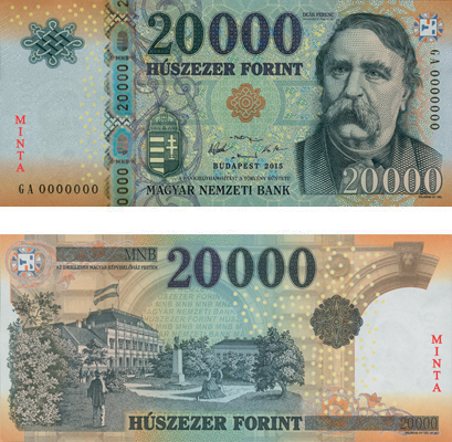 The new 20000 HUF banknote