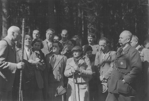 Departure ceremony at the top of the Írott-kő Mountain on the Hungarian-Austrian border