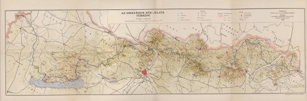 The route of the Blue Trail in 1938