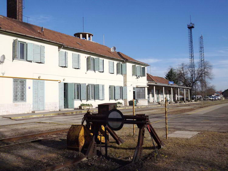 Szekszárd - Vasútállomás. A négynapos túrám kezdőpontja.