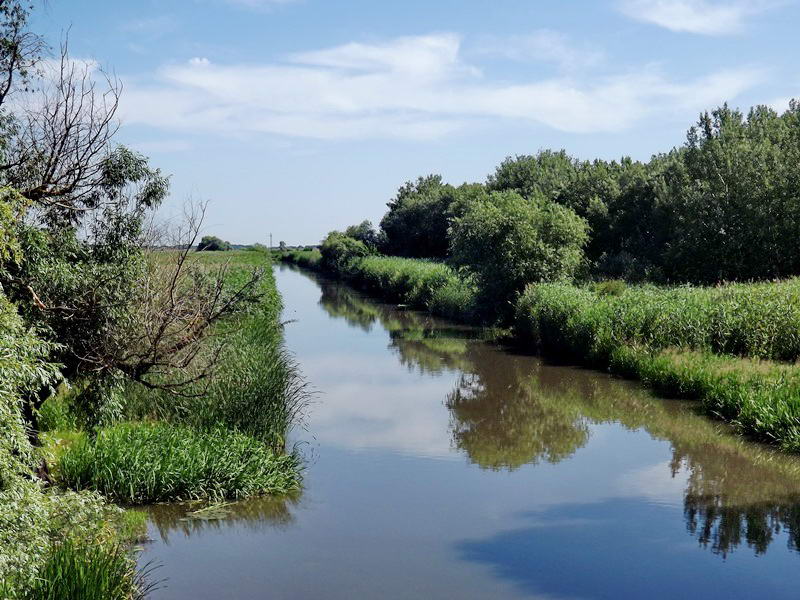 A Hortobágy-Berettyó Ecsegfalvánál