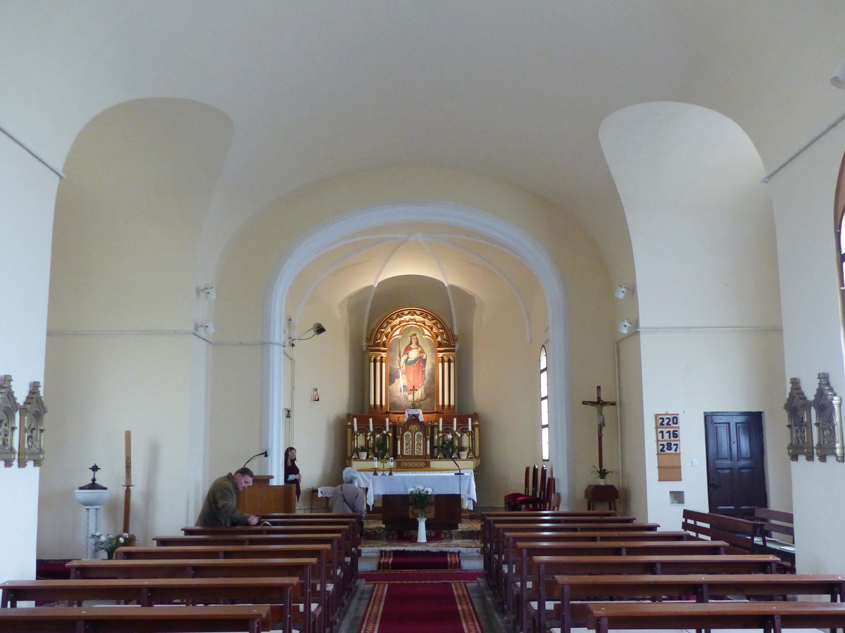 A Szent Borbála templom belülről