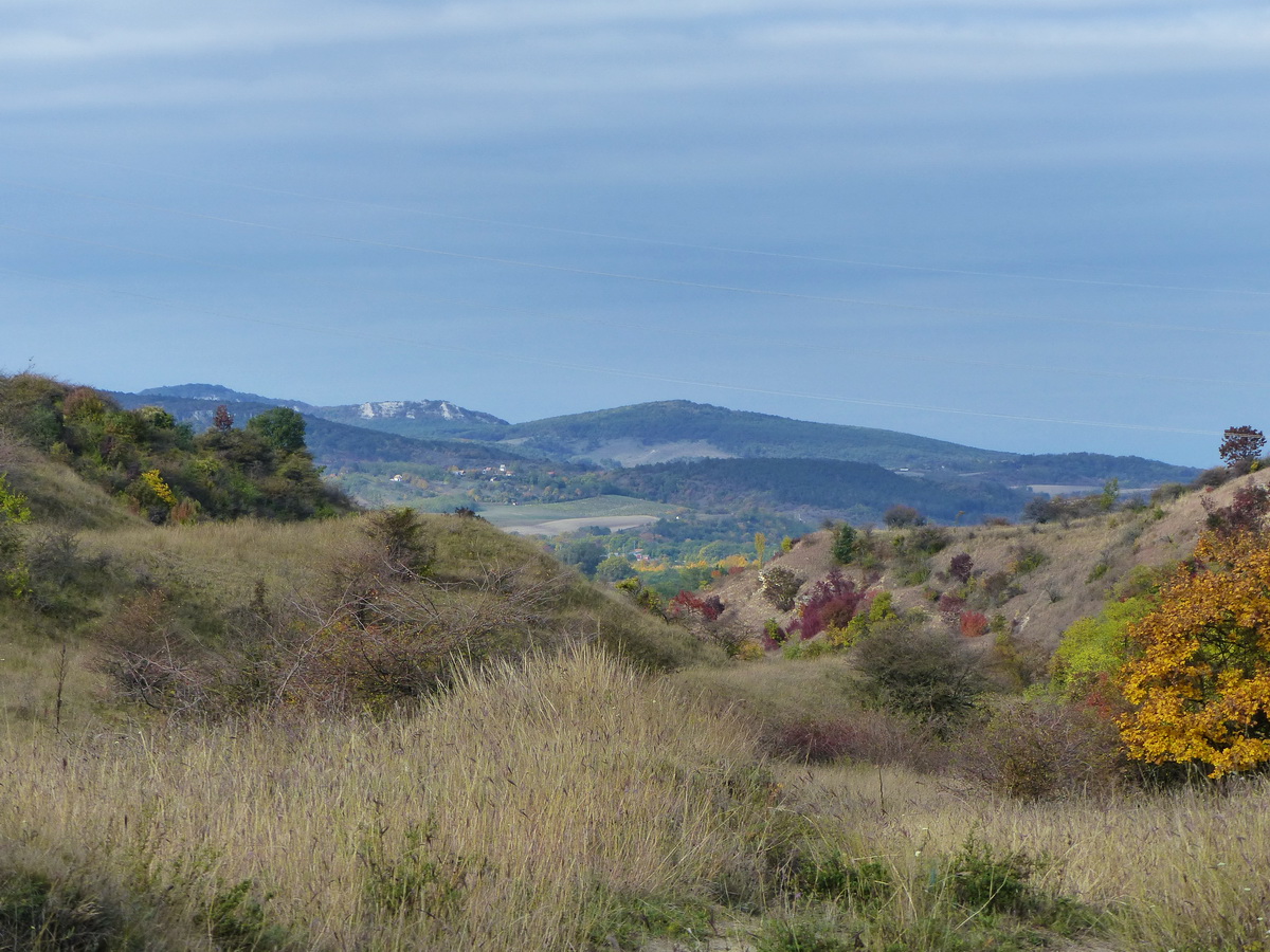 Tokodi-altáró kör - Kilátás a dombokra a Kis-Getére való kapaszkodás közben