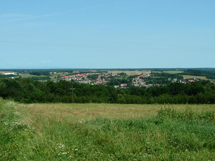 Kilátás Nagyfernekágból Zalalövőre