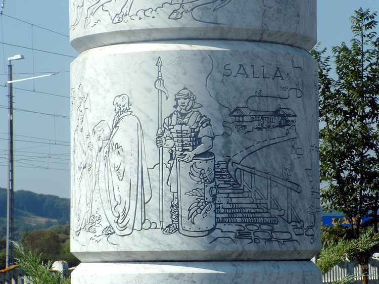 Zalalövő - Részlet az emlékoszlopból