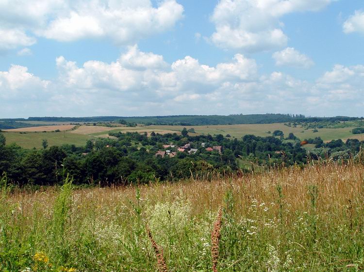 Kilátás a Hódosi-kereszttől Karácodfára