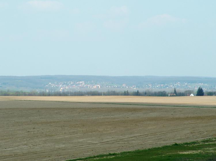 A távolban feltűnt Zalakaros is. Odáig még aszfalton kell menni...