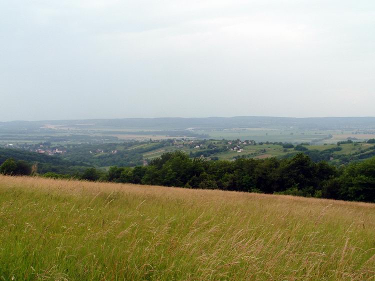 Kilátás a dombgerincről délnyugat felé