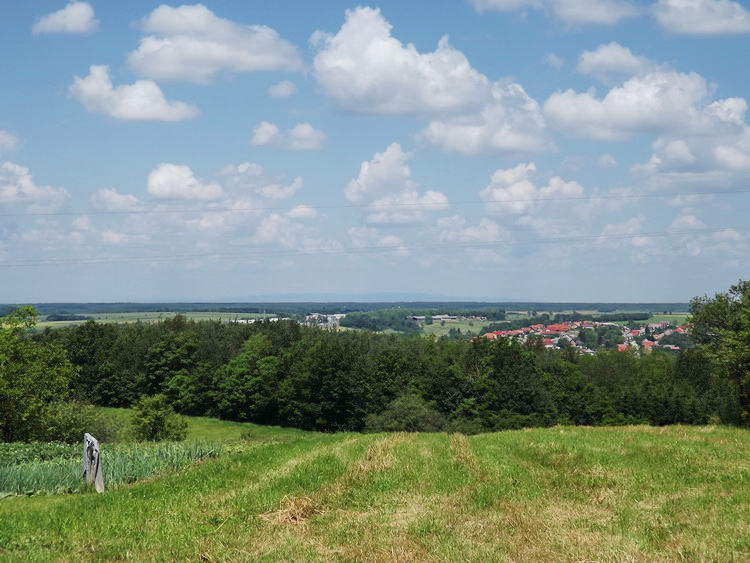 Kilátás Nagyfernekág széléről a Kőszegi-hegységre