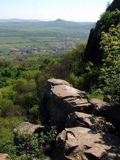 Szent György-hegy - Kilátás a bazaltorgonák tetejéről 1.