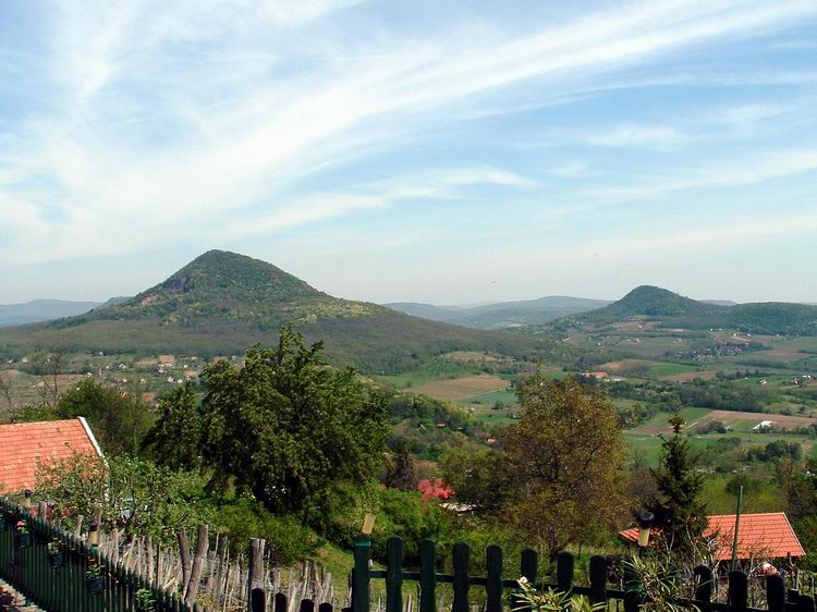 The view of the Gulács Mountain from the northern side of Badacsony