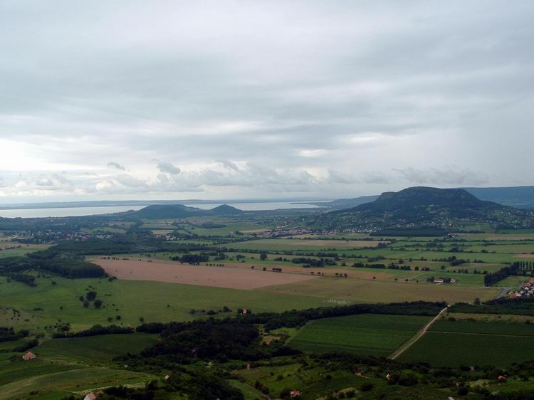 Panorama from the top of the Csobánc