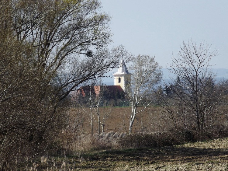 A fák között feltűnt Rezi templomtornya