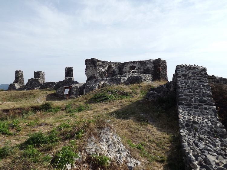 The ruins of Castle of Csobánc