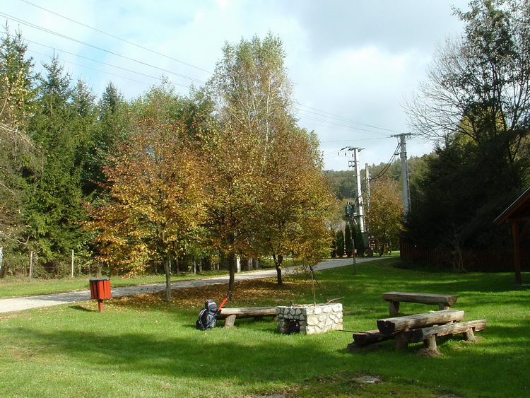 Resting place in the centre of Németbánya village