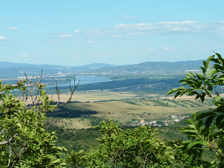 Panorama towards the Danube and Esztergom from the side of Öreg-kő Hill