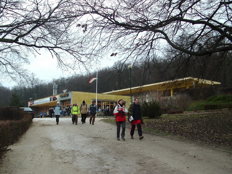 Hikers at the terminus of the Children Railway