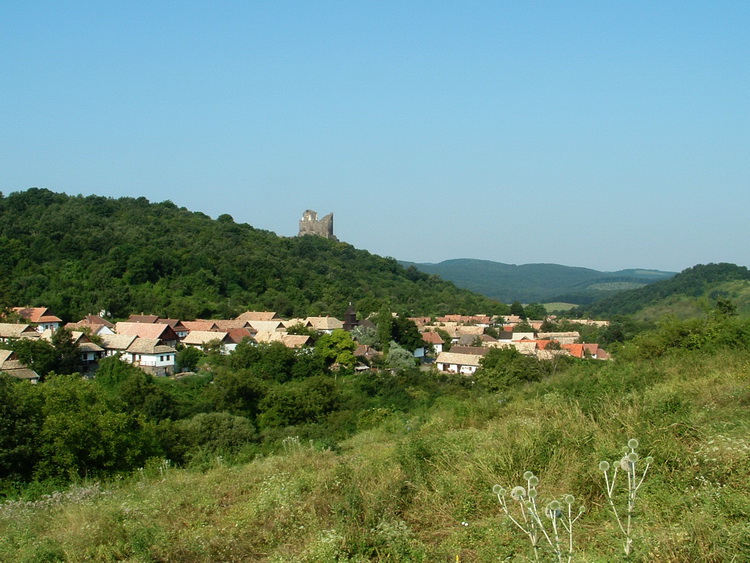 Hollókő - Kilátás a falura és a várra az Öreg-szőlők oldalából