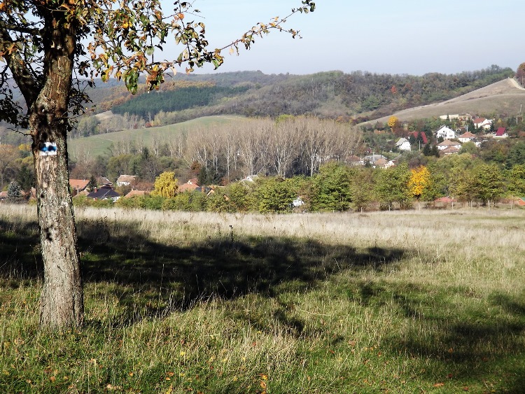 A ligetes mezőkön keresztül ereszkedünk le Szandaváraljára