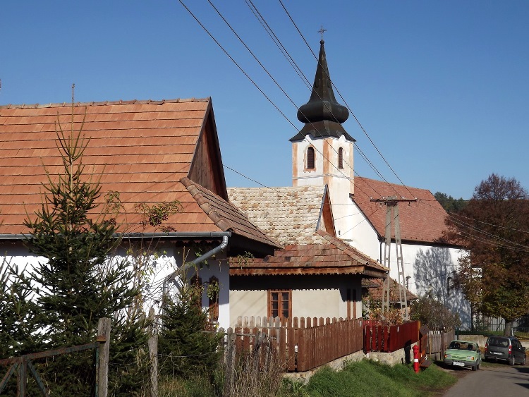 Arrival in Terény village