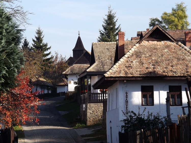 Hollókő - The World Heritage Site village in late Autumn