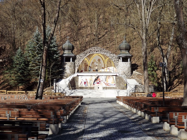 The altar of the outdoor church