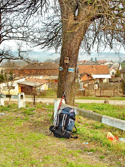 Pecsételőhely a mátraverebélyi vasúti megálló mellett