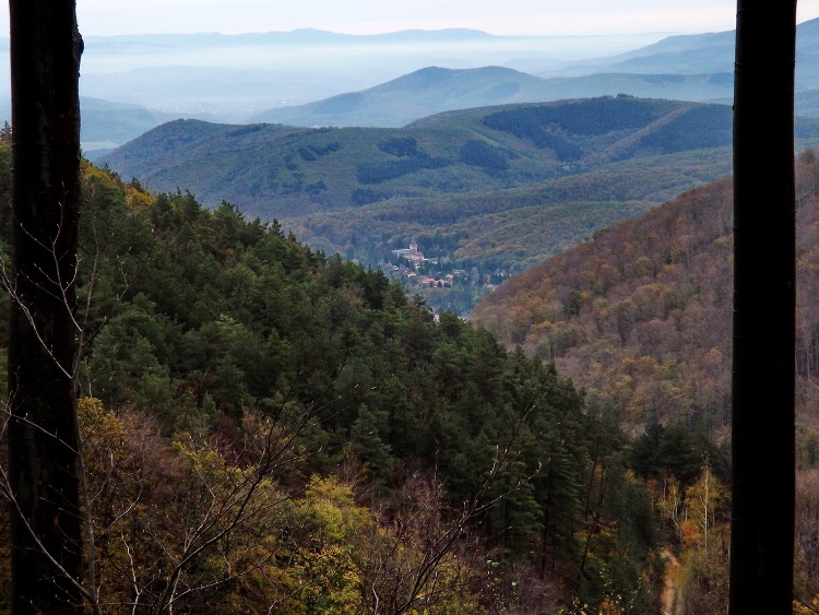 View to Parádsasvár village from the ridge