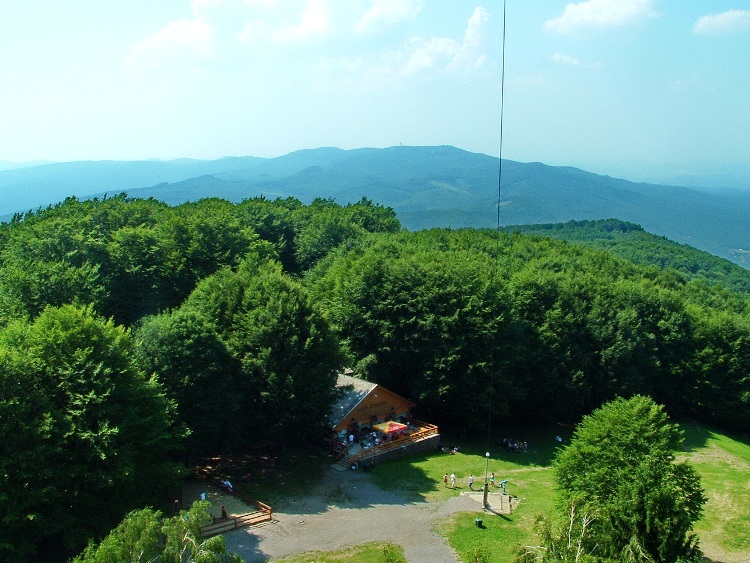 Panorama towards Galyatető from the tower