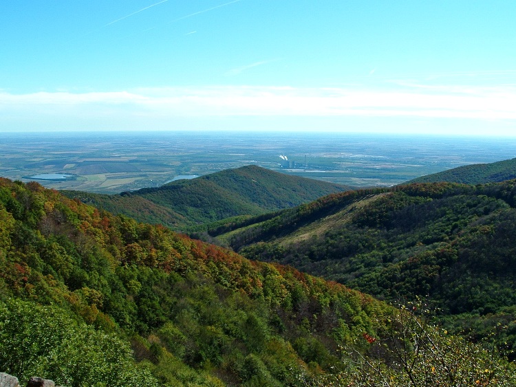 View from the ridge to the plain