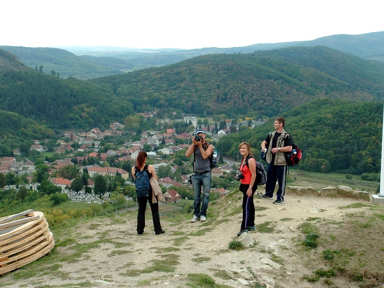 Panorama from the ruined walls towards Sirok