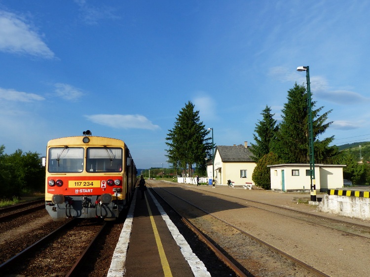 The railway station of Bódvaszilas village