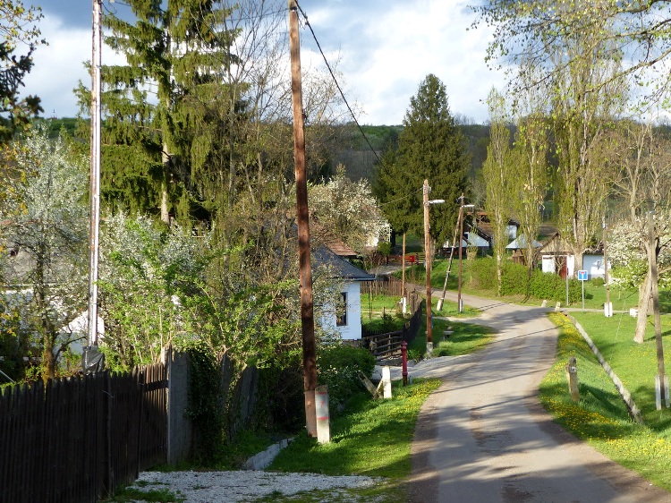 Szanticska - A falu egyetlen utcáján