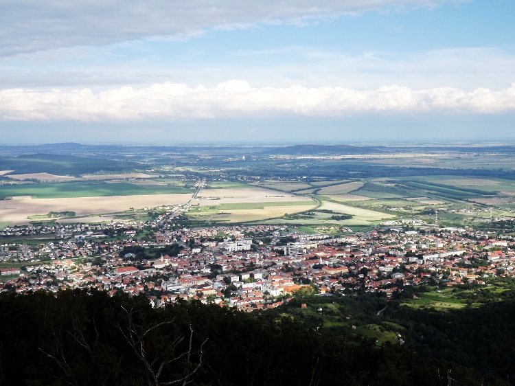 The panorama of Sátoraljaújhely from the Magas-hegy