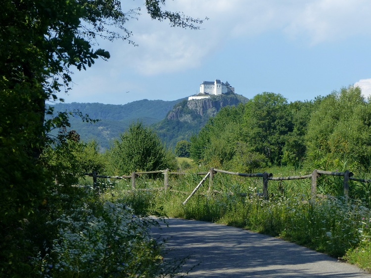 Castle of Füzér taken from the cycling road